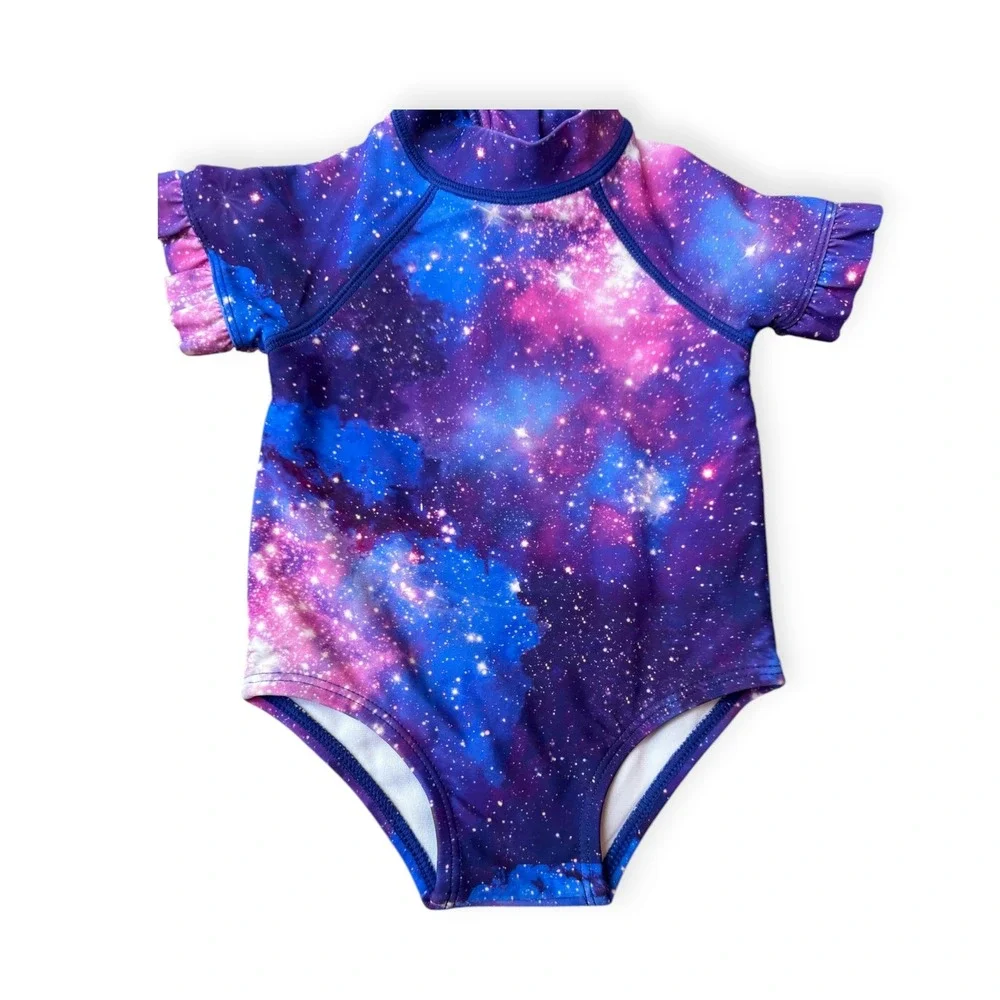 Janie and Jack Juno Valentine Galaxy Swimsuit 6-12‎ Months